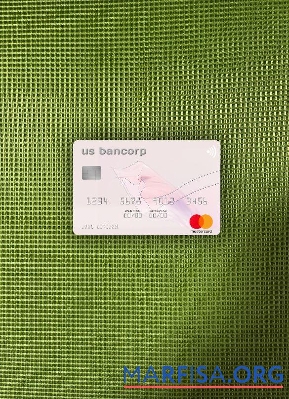 Printable USA U.S. Bancorp Bank mastercard photolook front real example